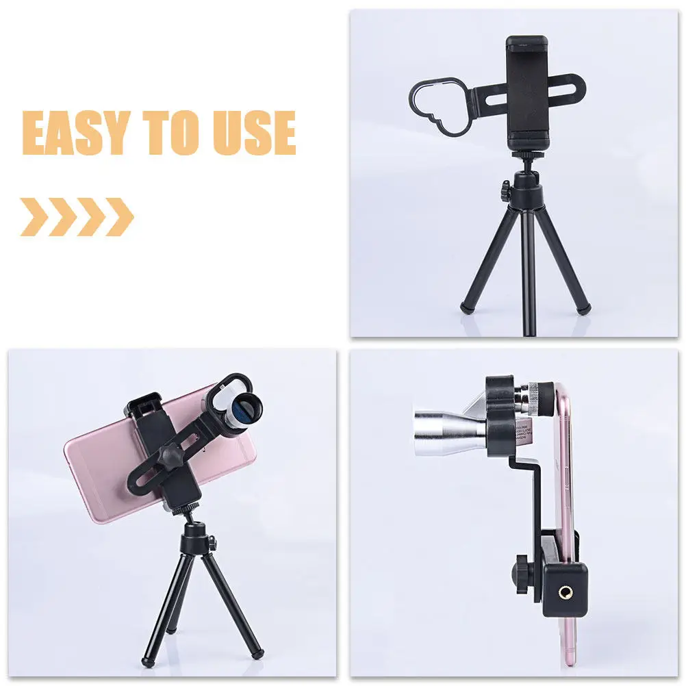 Binocular Smartphone Adapter ABS Material Stable Design Easy Installation Clear Distant Image Photography Gear Telescope Phone