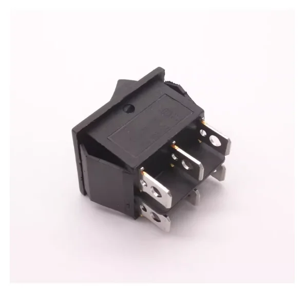 Interruttore di tipo nave KCD4-223 pannello a bilanciere doppio lato jog auto reset sei pin pulsante di accensione a tre velocità apertura 22 * 28