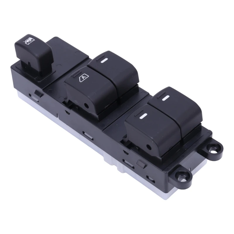 37cd Sunny 2005-2010 Window Control Main Switches, 2540095F0A with ABS Housing, Grouped Four-Door Buttons, and a Window Lock