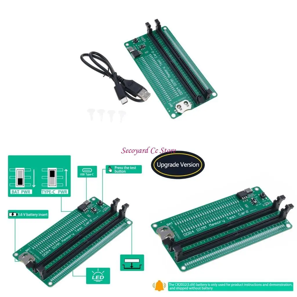 

N3UC Test Card Test Card Notebook DMR4 DIMM MEMIMEST TOULUTE с помощью тестировщика диагностики карты с помощью светодиодного