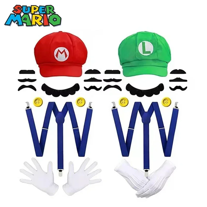 【セール中】ゲームマリオブラザーズルイージ大人用帽子キャップコスチュームコスプレハロウィン野球アニメ漫画ユニセックス誕生日パーティーロールプレイ帽子ギフト