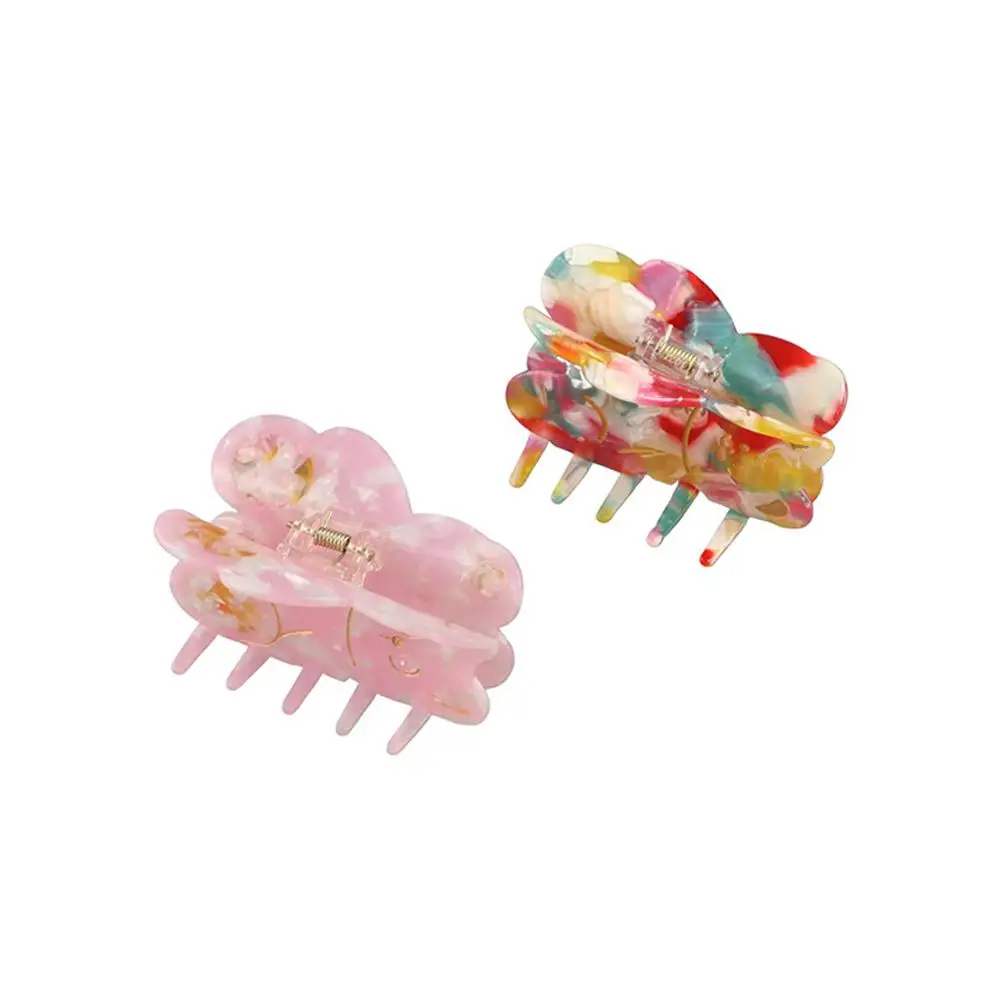 Creative Acetic Acid Cartoon Bear Hair Claw Animal Rinbow Acetate Shark Clip Large Size Candy Color Animal Hair Clip Daily