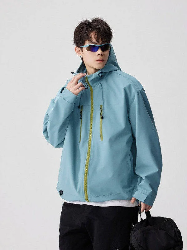 

Модное мужское платье в американском стиле Sle, новинка 2025, весеннее уличное повседневное пальто с капюшоном, цветное блуздовое дизайнерское пальто для пар, свободный крой