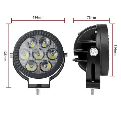 Imagen 2 del producto Foco de luz LED de trabajo de 4,5 "", luces antiniebla, lámpara de conducción para BMW R1200GS R1250GS F800 F850 F900 motocicleta SUV ATV UTV camión