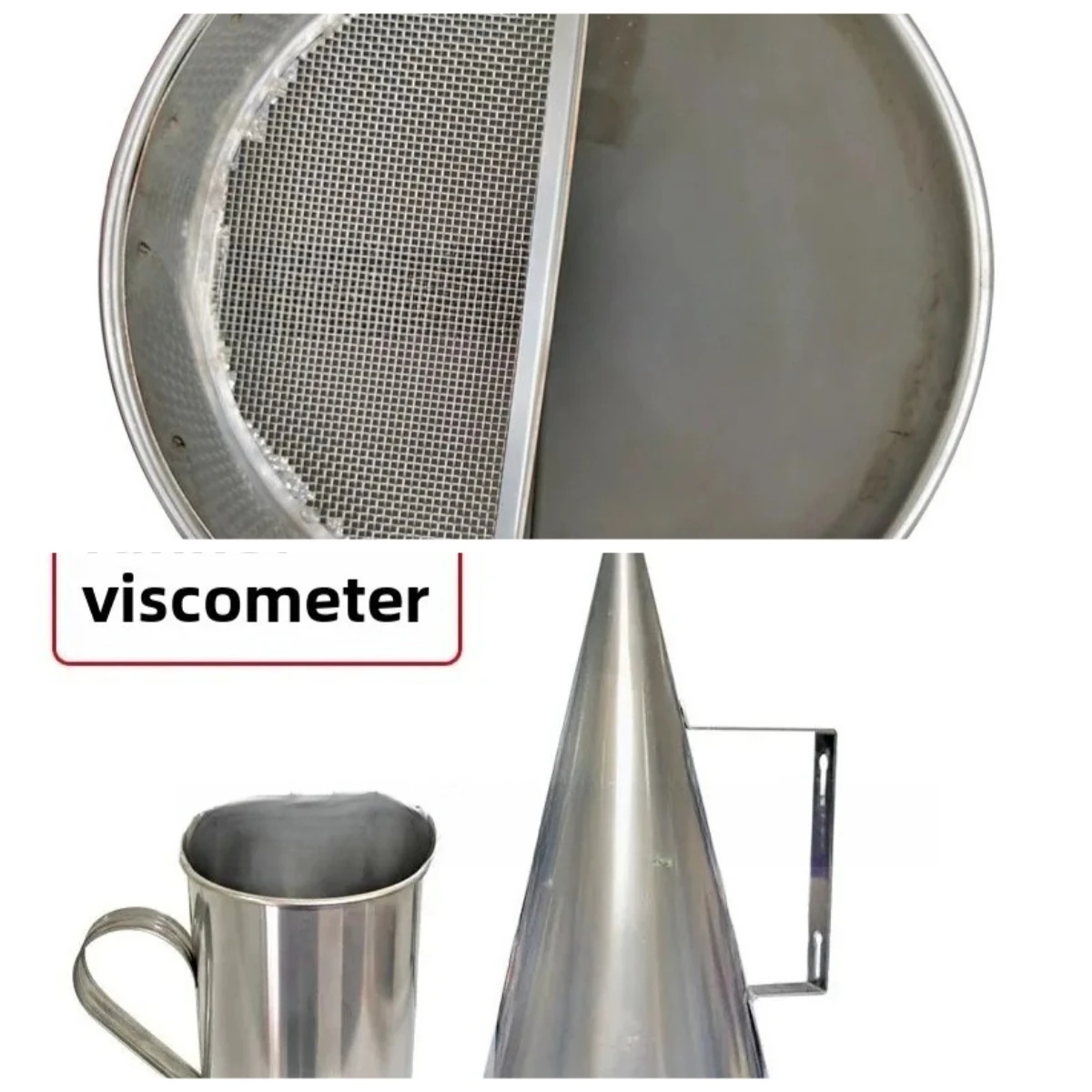 MLN-2 Stainless Steel Marsh Funnel Viscosity, Marsh Viscometer