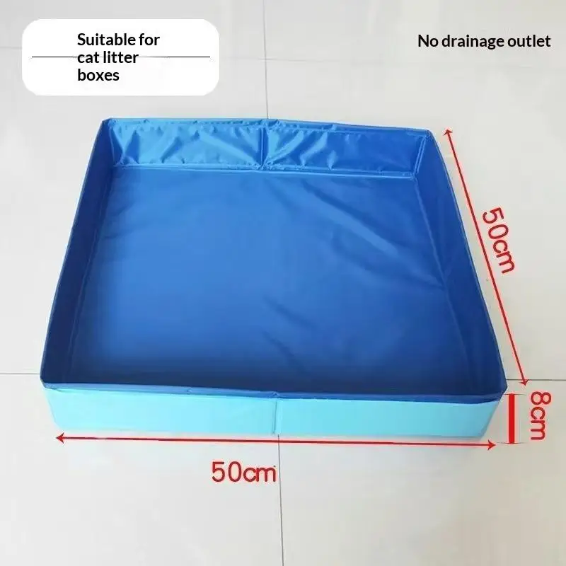 Multifunctional Foldable Foot Bath Basin Waterproof Cat Litter Box BPA Free Portable Foot Wash Tub for Home Travel Cat Owners