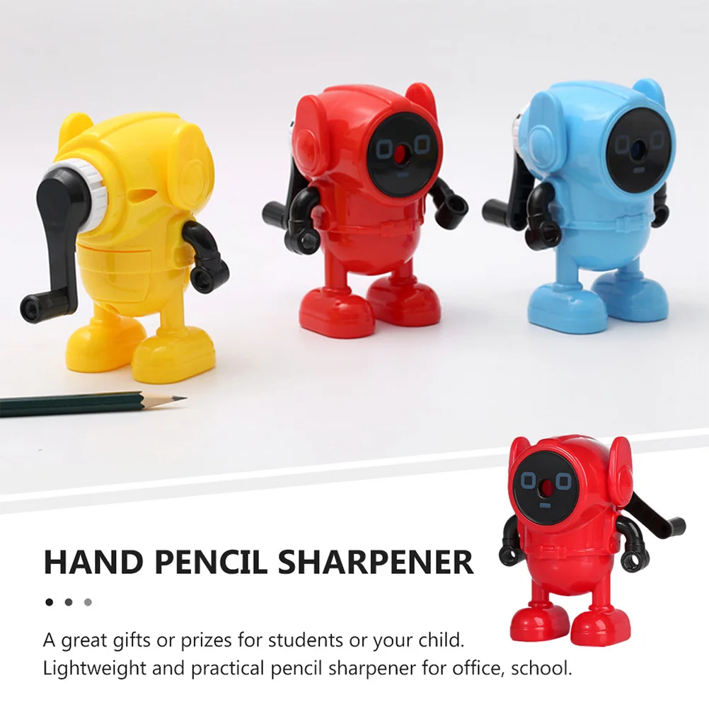 

Pencil Sharpener Pencils for Kids Student Stationery Hand Crank Students Iron Child