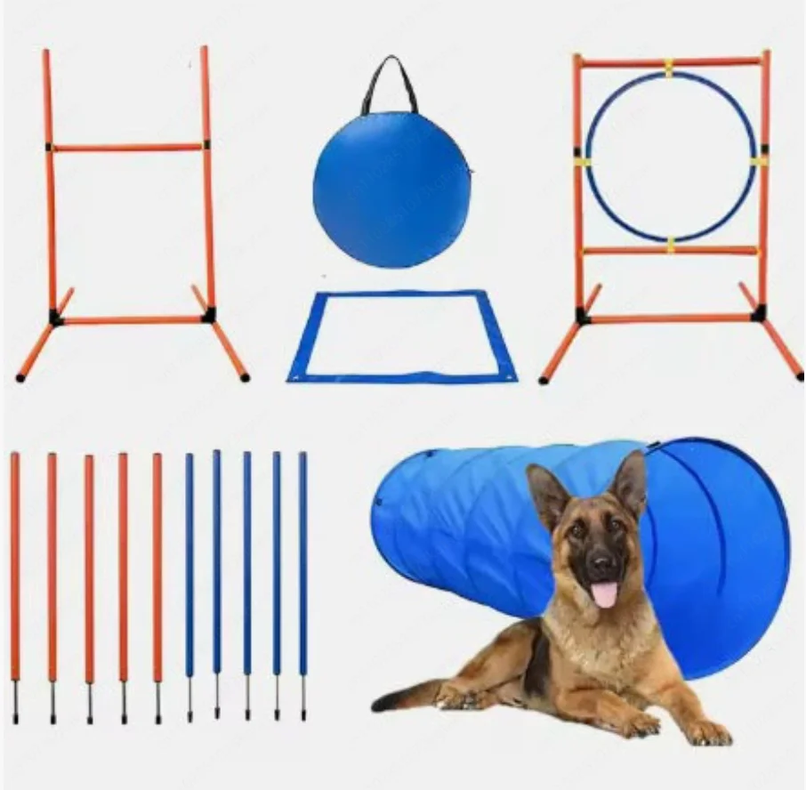 Pet Supplies Dog Trainer Dog Agility Training Kit Dog Obstacle Course Introductory Game Kit Jump Bar
