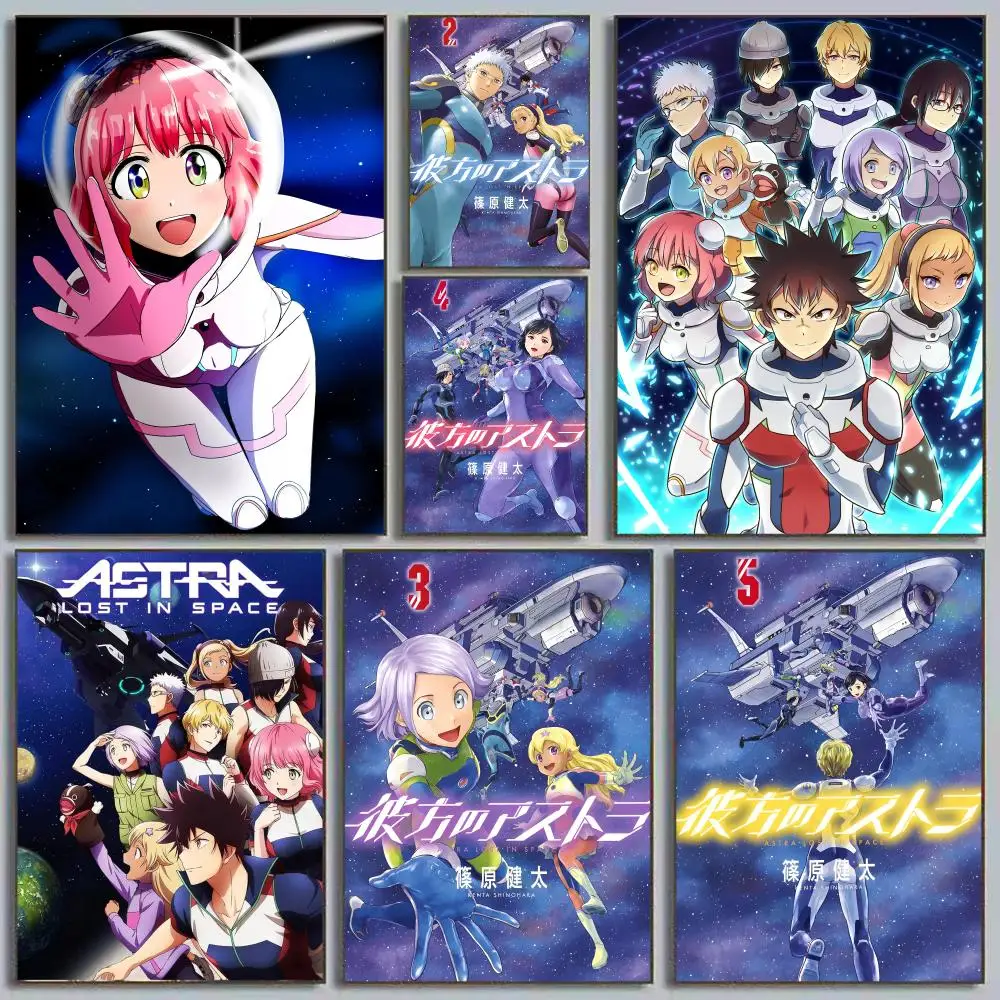 Anime A-Astra Lost in Space Poster Self Adhesive Wall Art Decor for Bedroom Living Room Office Home Decor Gift