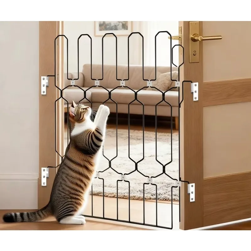 Best Seller Metal Pet Fence Folding Fence Pet Gates Pens for Indoor Outdoor Doors Prevent cat Dog From Escaping