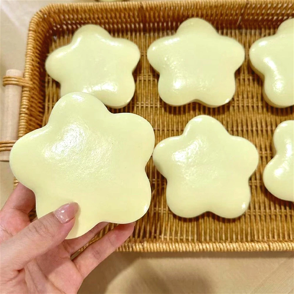 Yellow Squishy Star Fidget Toy Slow Rising Pinch Stress Relief Squeeze Toy Sensory Soft Slow Rebound Decompression Fidget Toys