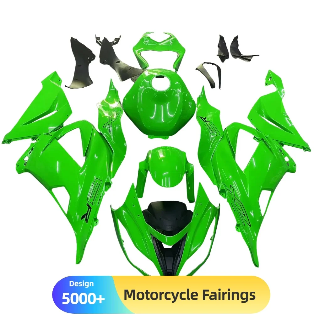 

Aftermarket Replacement Fairing Kit with Multiple Designs for KAWASAKI ZX-6R 2013-2018, ABS Plastic Material