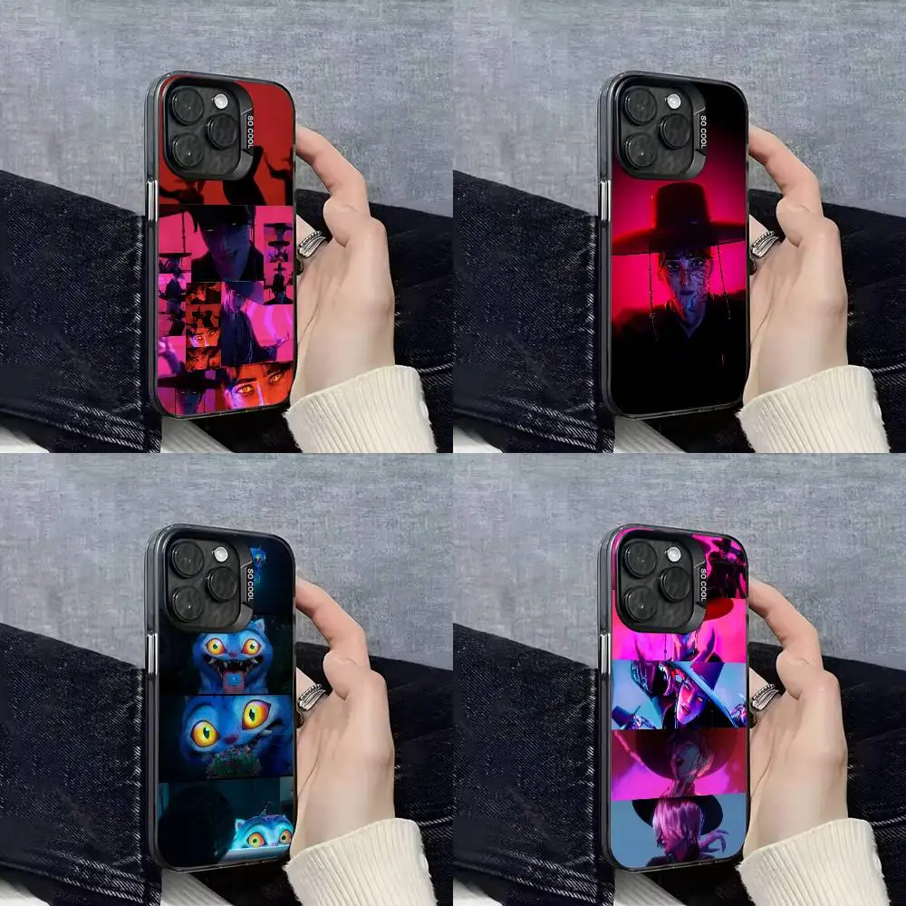 

Jinu Tiger D-Demon H-Hunters Phone Case For iPhone 16,15,14,13,12,11,Mini,Pro,E,SE4,XS,MAX Black Candy Matte Cover