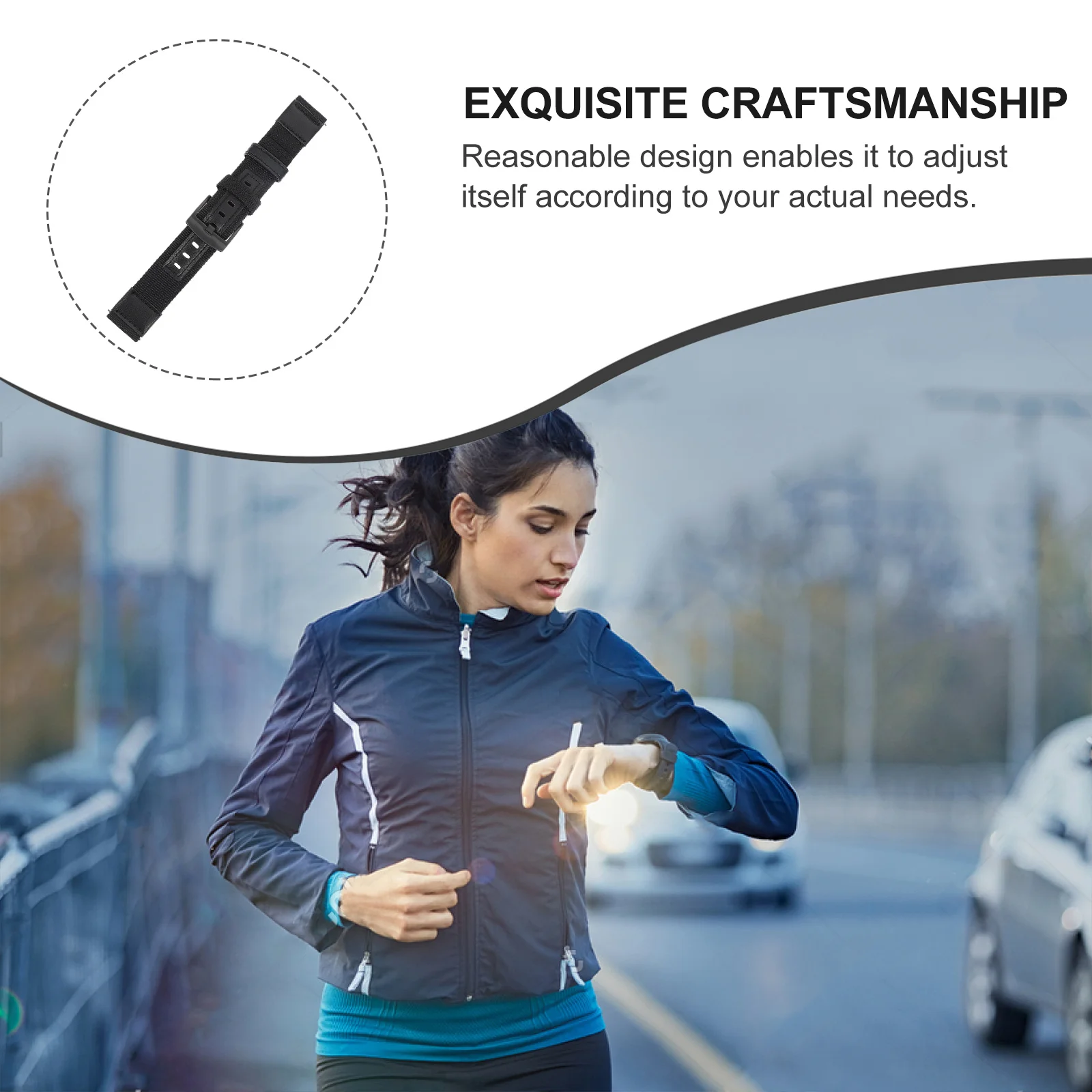 

2Pcs Nylon Woven Watch Straps Adjustable Replacement Durable Wrist Strap for Watch Accessories Nylon Wrist Straps