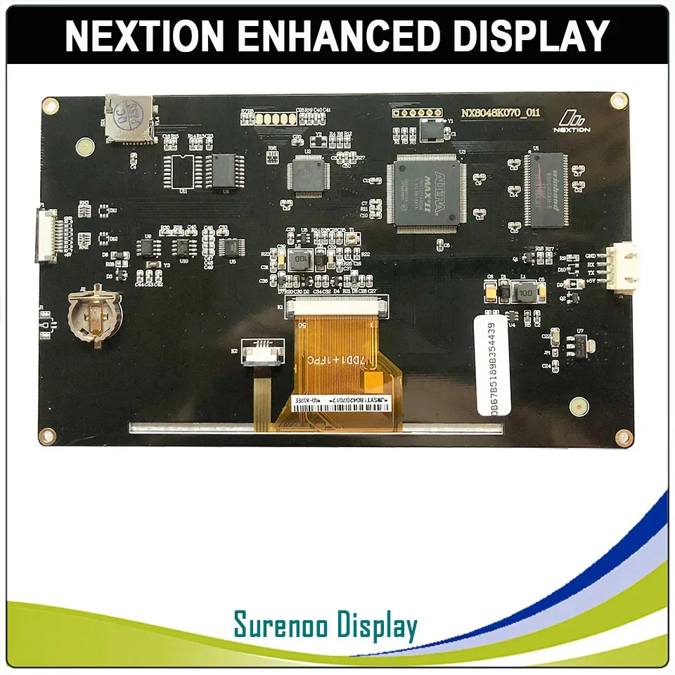 Imagem -03 - Nextion-resistive Touch Tft Lcd Module Display Panel Nx8048k070 Basic-nx8048t070 Hmi Usart Uart Serial Gpio Rtc 7.0