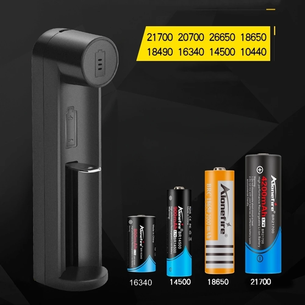 Alonefire C1 cargador USB para baterías litio recargables 18650 21700 - imagen 2