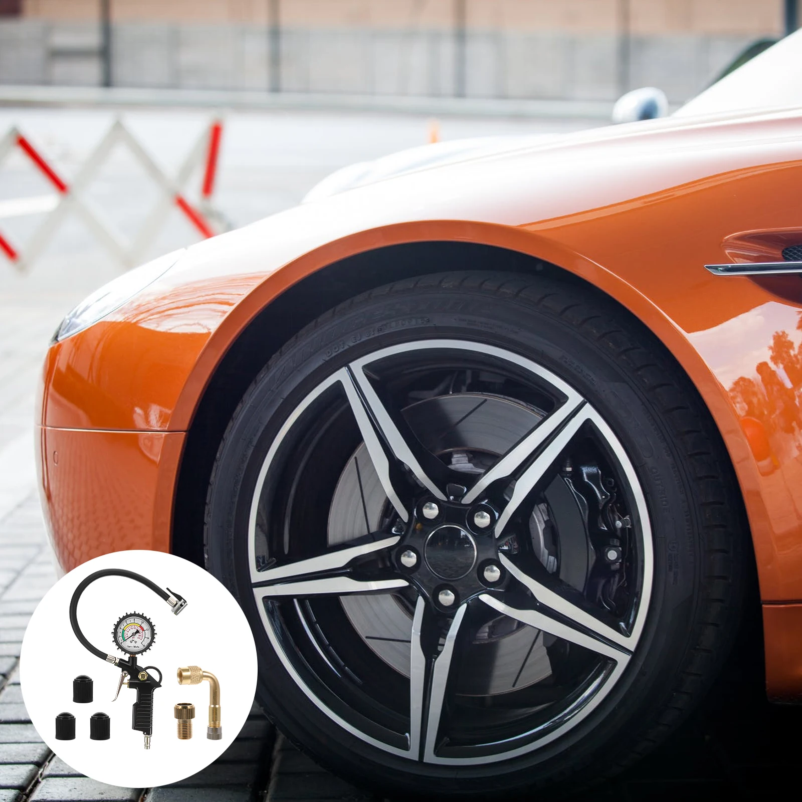 

Aluminum Alloy Tire Pressure Gauge Reliable Mechanical for Cars Motorcycles Trucks Inflate Decompress Air Chuck Monitoring