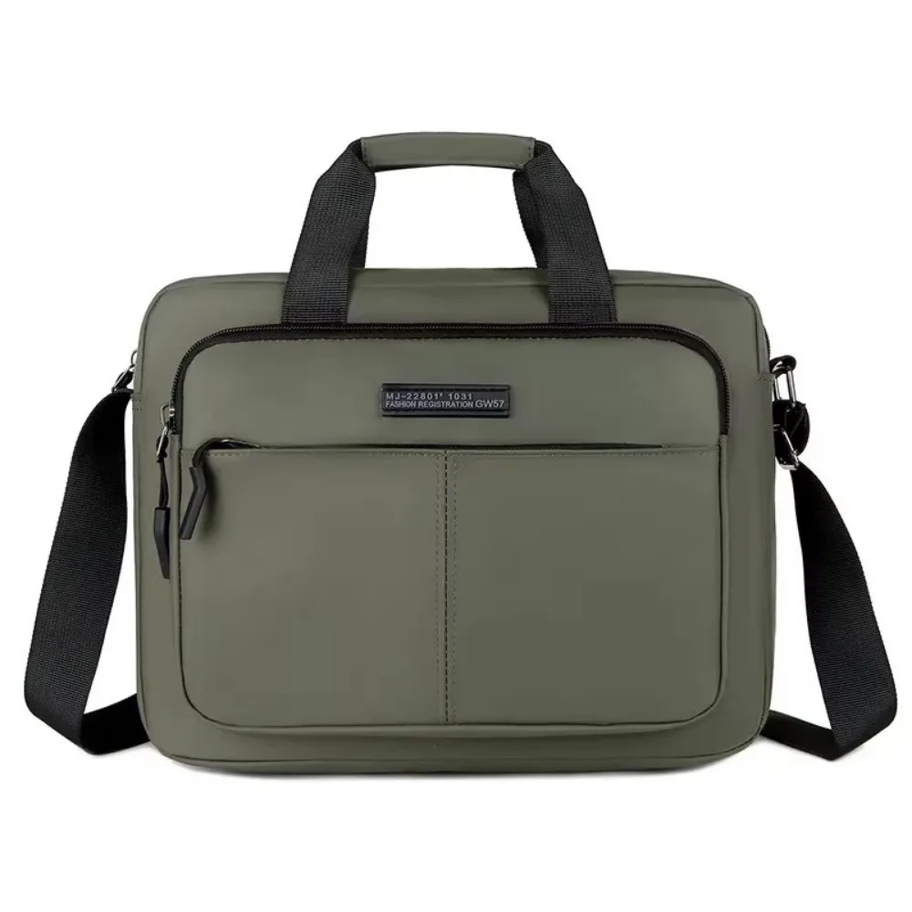 Simple Oxford Men Briefcase Horizontal Large-capacity Messenger Bag Multifunctional Business Bag A4 Book Handbag