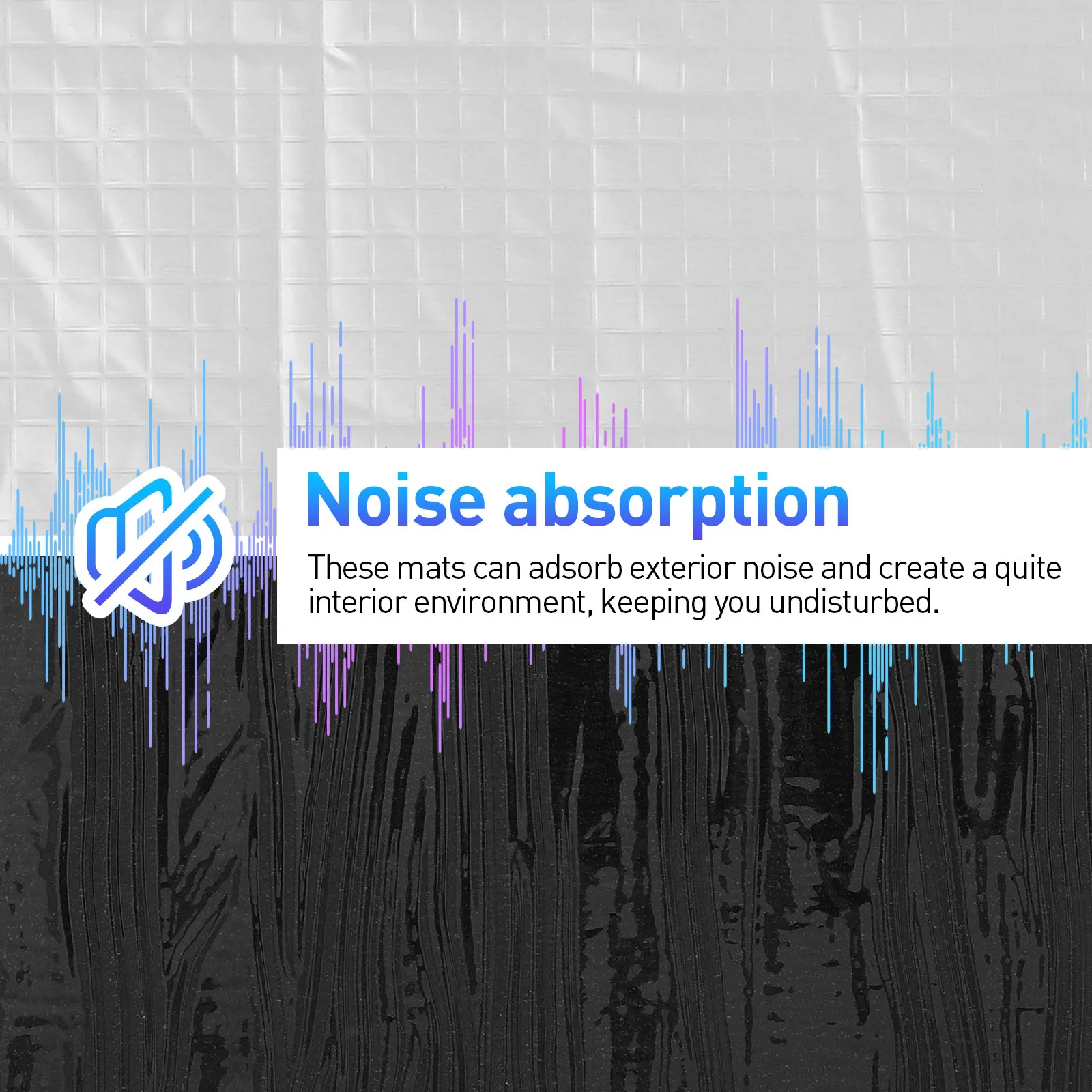 20Pcs Car Soundproof Insulation Mat Noise Deadening Mat Heat Shield Auto Sound Deadener Sound Proofing Pad for Engine Hood Floor