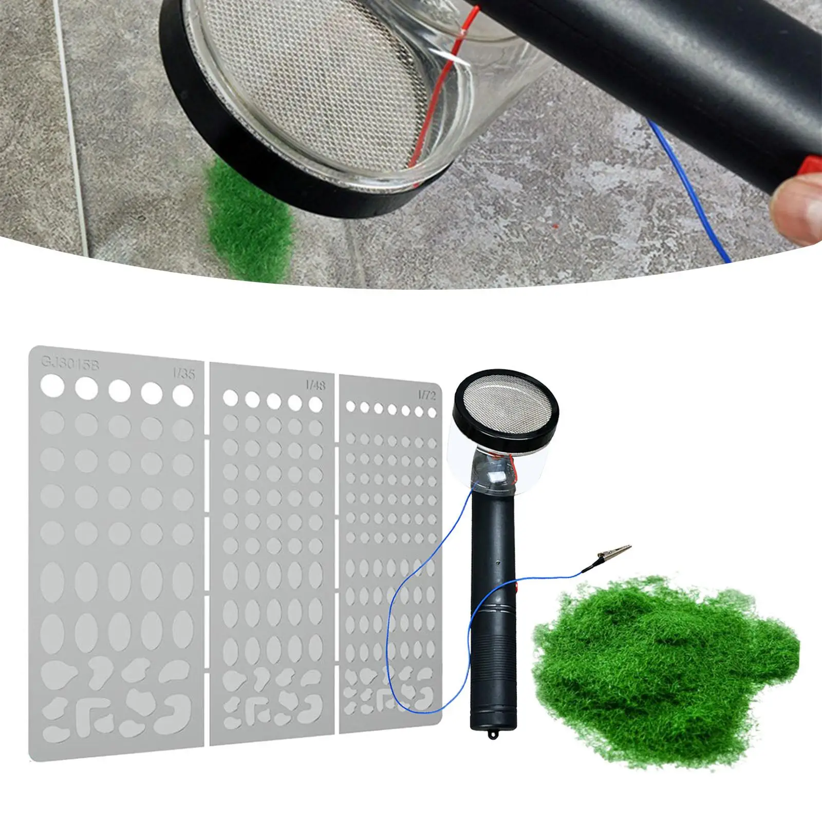 Flocking Machine Practical Static Grass Applicator for DIY Layout Sand Table
