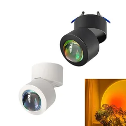 Recessed/Surface Mounted 85-265V Creative Sunset Lamp Dawn Rainbow Projection Afterglow Atmosphere for Live Lighting Photography