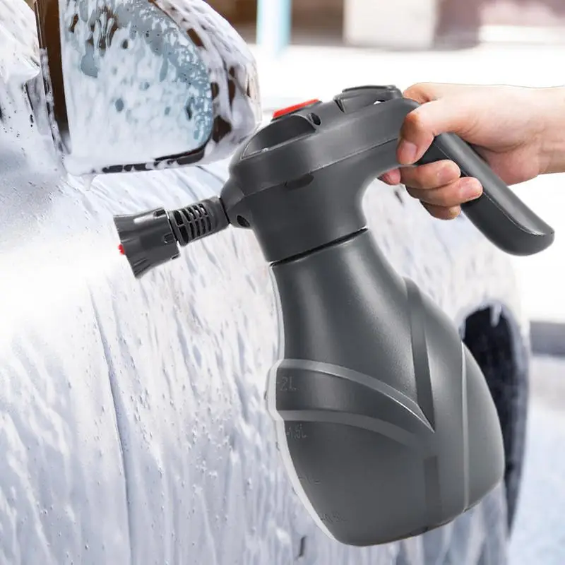 Electric High Pressure Washer Professional Garden Hose Bottles Sprayer 2L Cordless Snow Foam Spray Can Car Accessories