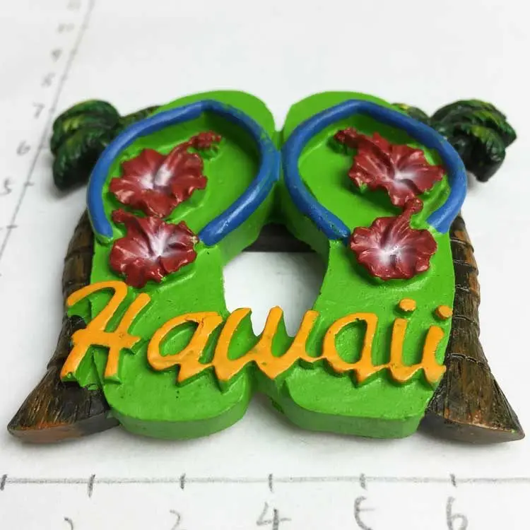 American resort Hawaii travel collection magnet refrigerator sticker, fashion home decoration travel souvenir