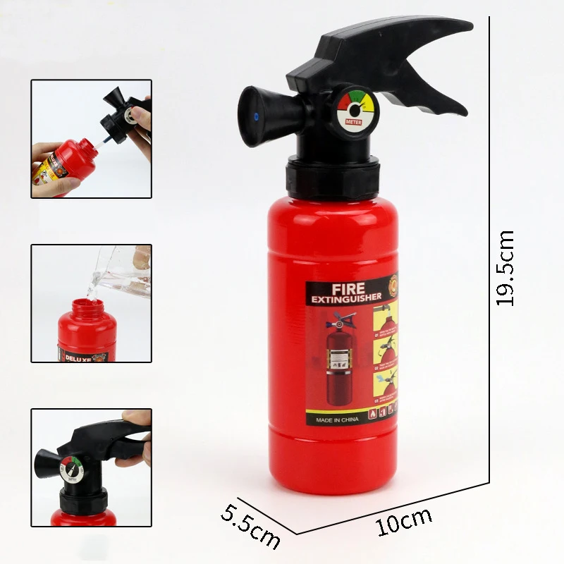 Children's Firefighters Dress Up Games Suit Halloween Cosplay Toys Simulation Fire Extinguisher Axe Crowbar Walkie Talkie Model