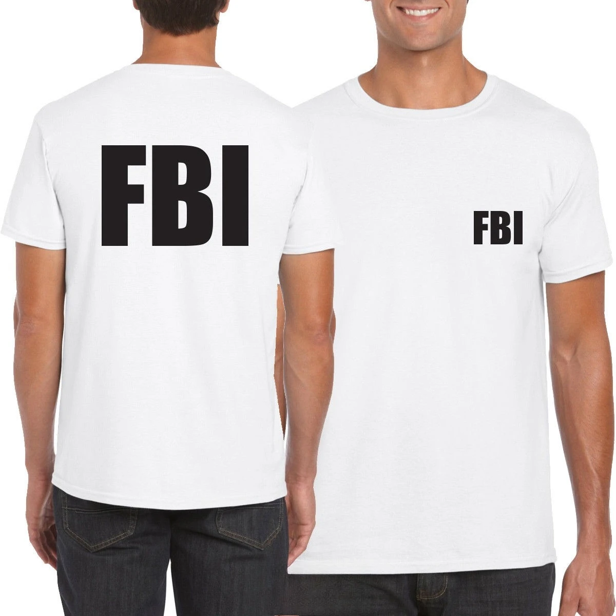 Neuheit Polizisten Arbeitskleidung SWAT FBI SECURITY Bedrucktes T-Shirt für Männer und Frauen Baumwolle Locker Lässiges T-Shirt Herren T-Shirt Sommer Herrenbekleidung – Detail 9