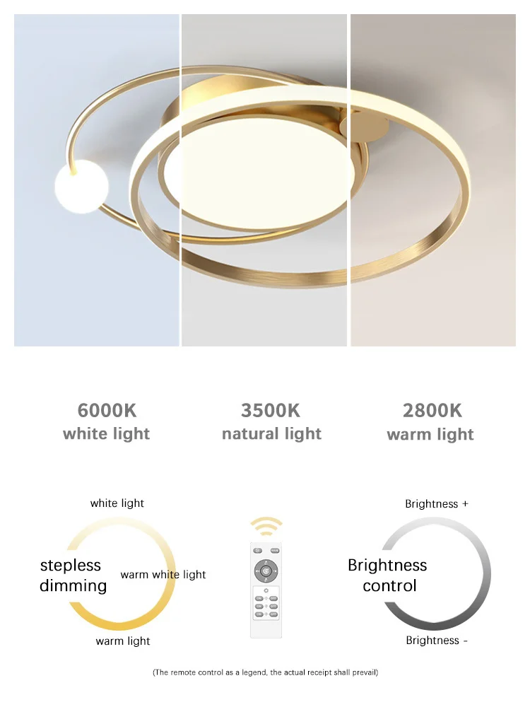 Plafonnier LED avec Télécommande, Design Simple, Rond et localité, Design Moderne, Éclairage d'Nik, Luminaire Décoratif de Plafond, Idéal pour une Chambre à Coucher, un Salon, une Cuisine ou un Bureau, Nouveau Modèle