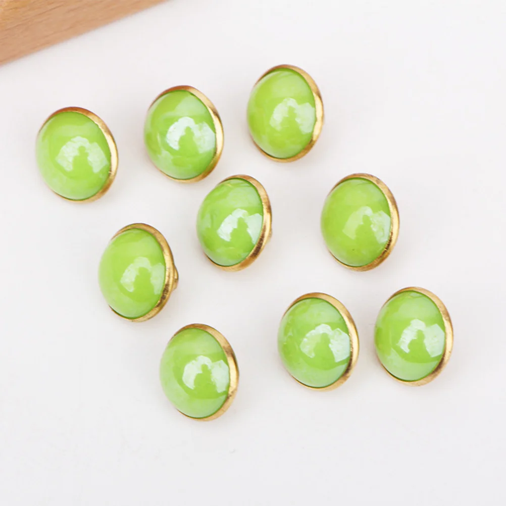 

120Pcs Pearl Buttons Small Mixed Colors Dome Copper Base Ideal for Sewing Crafting Scrapbooking Clothes Scarfs DIY