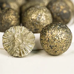 Natural pyrites raw stone pyrite round ball brasses ore diffuser stones fool gold teaching collection home furnishings