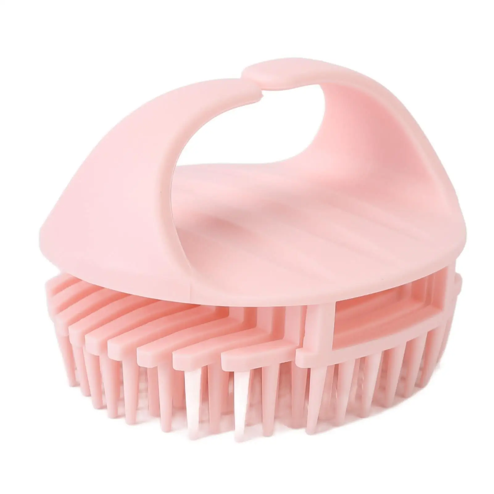 Portable Hair Massage Brush with Soft Silicone Bristles - High-Efficiency Scalp Massager for Salons & Home Use