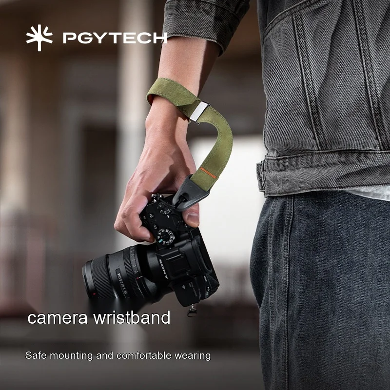 PGYTECH Camera Wrist Strap Wear-Resistant Quick Release Adjustable Hand Strap Lanyard for DSLR Mirrorless Camera Photography