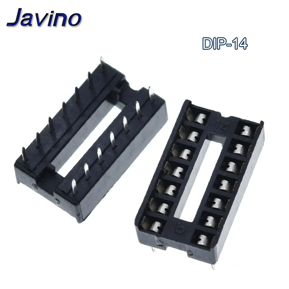 10PCS IC Sockets DIP6 DIP8 DIP14 DIP16 DIP18 DIP20 DIP28 DIP40 pins Connector DIP Socket 6 8 14 16 18 20 24 28 40 pin