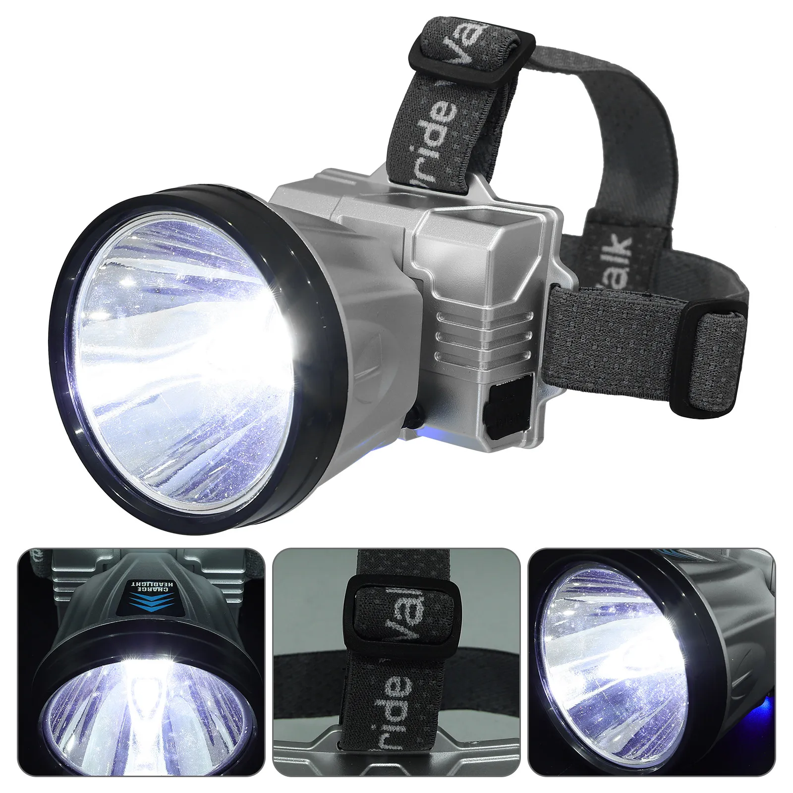 

Rechargeable LED Outdoor Headlamp Intelligent Sensing Forehead Flashlight High Power Camping Hiking Headlight Headlamp