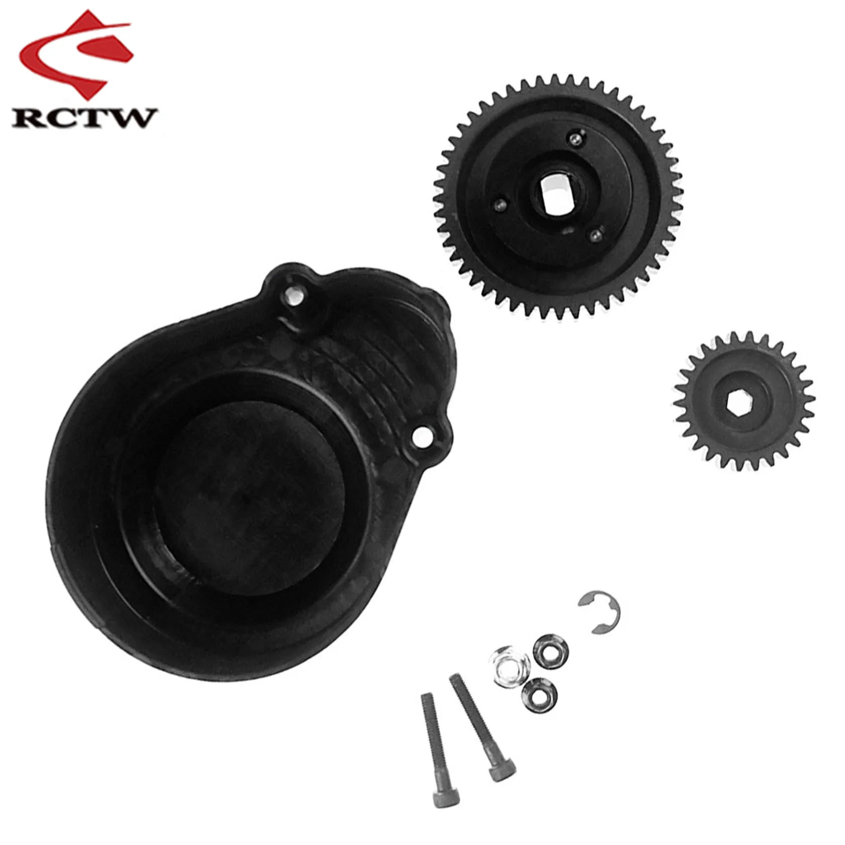 Metalen 48T/26T Super High Speed Gear Kit of koppelingsbelset voor 2-speed twee-speed versnellingssysteem voor 1/5 Hpi Rovan Km Baja 5B 5T 5SC