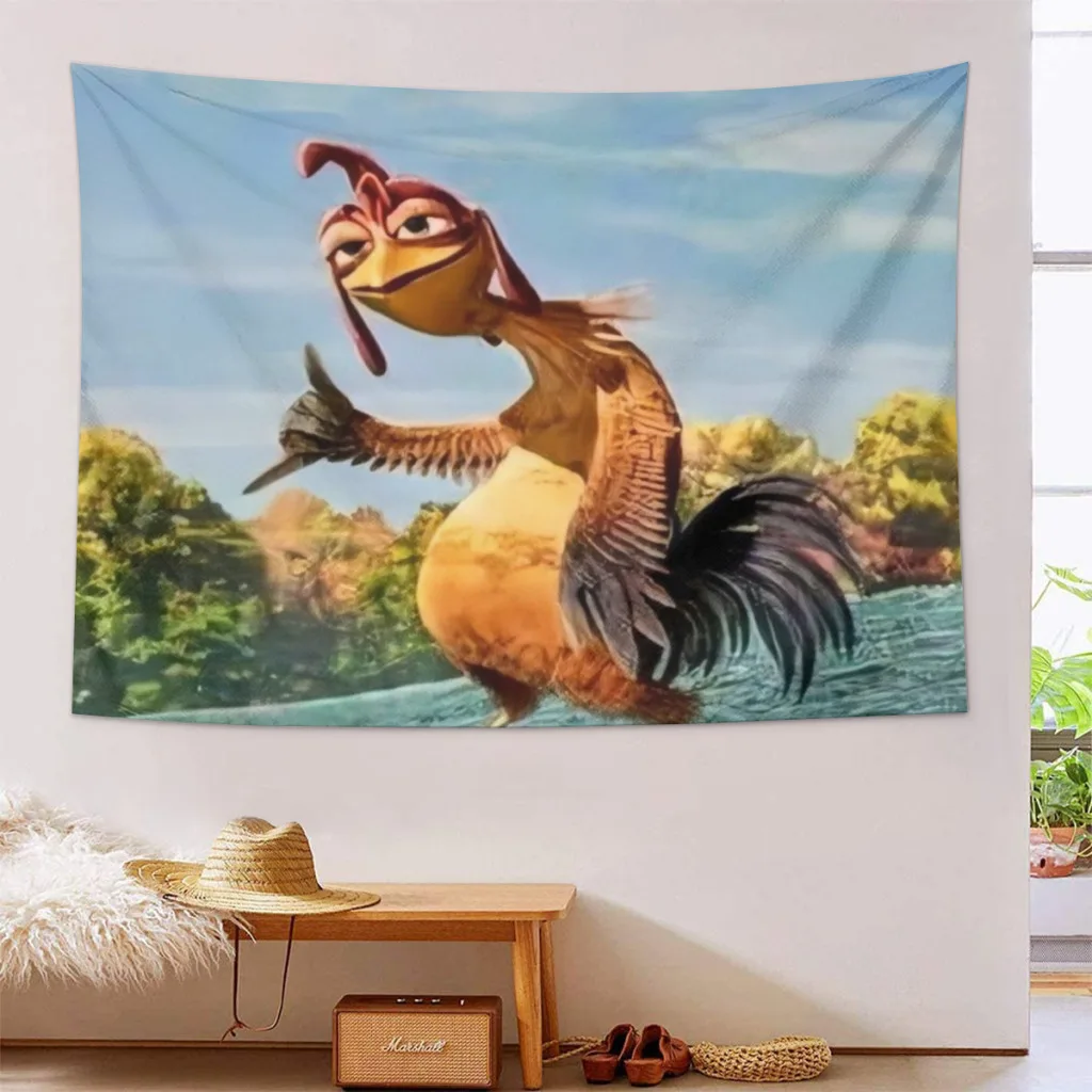 Chicken Run Classic Movie Anime Cartoon Tapestry Wall Hanging Cloth Home Décor Aesthetic