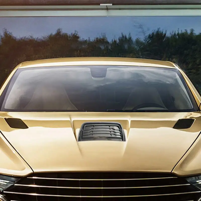 

Car Hood Vent Trim Decorative Air Intake Hood Vents Car Modification Air Vent Trim For Adaptable Auto Exterior Accessories