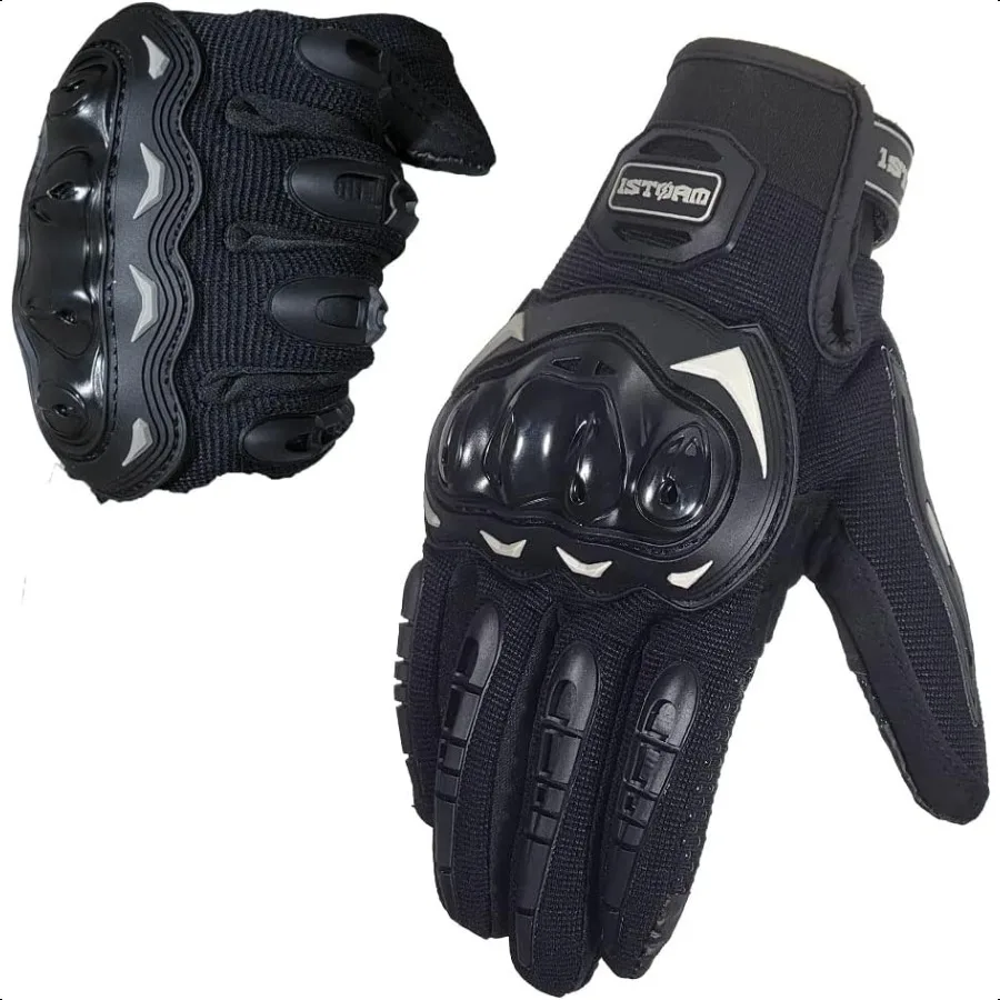 

Мотоциклетные перчатки для мотокросса MCS17 BMX MX Велосипед Велоспорт Жесткий усиленный костяной сенсорный экран Черный