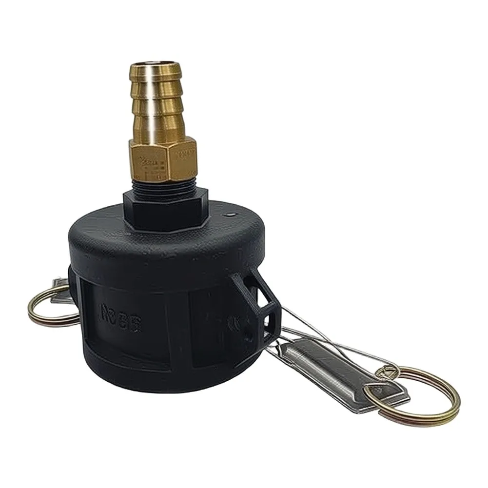 Drain Conversion Adapter for IBC Tote Tanks 2 inch to 3/4 inch Thread Size with Tight Seal Design and Torque Resistant Handle