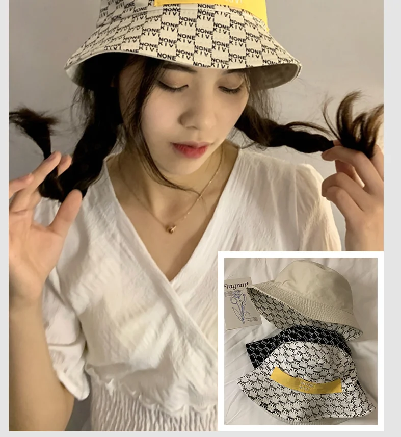 Fashion Travel Fisherman Hat Summer Ladies Double-sided Pot Hats Spring and Autumn Street Fashion All-match Outdoor Sun Cap