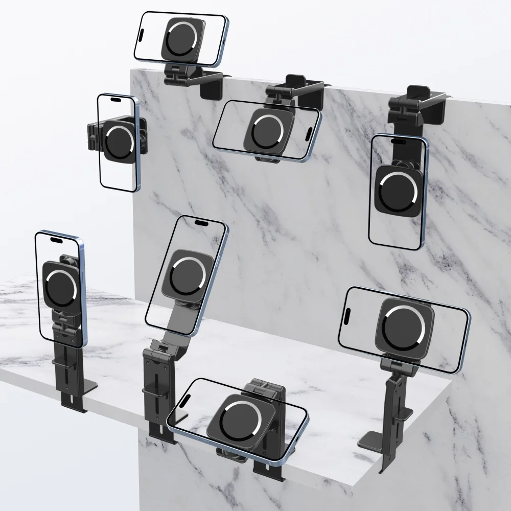 

Новый магнитный держатель для телефона без рук, универсальный для самолета, путешествия, офисного стола, приборной панели автомобиля, портативная складная подставка, необходимая
