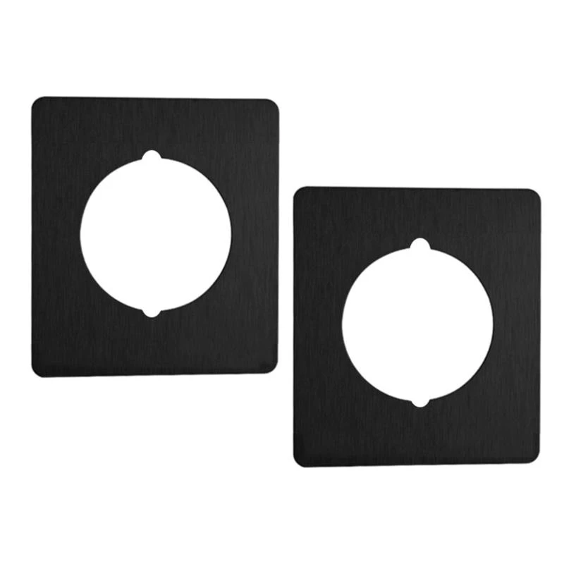 2Pcs Door Handle Cover Fixing Repair Backplate Square Fixing Plates for Door Kno L43B