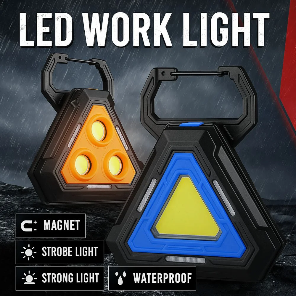 Multifunctional LED Work Light Strobe Light Strong Light Outdoor Searchlight Magnetic Attraction Super Bright