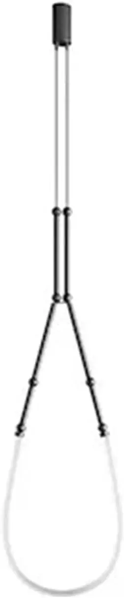Flexible Neon Rope Chandelier Curved Tube LED Pendant Light,Classic