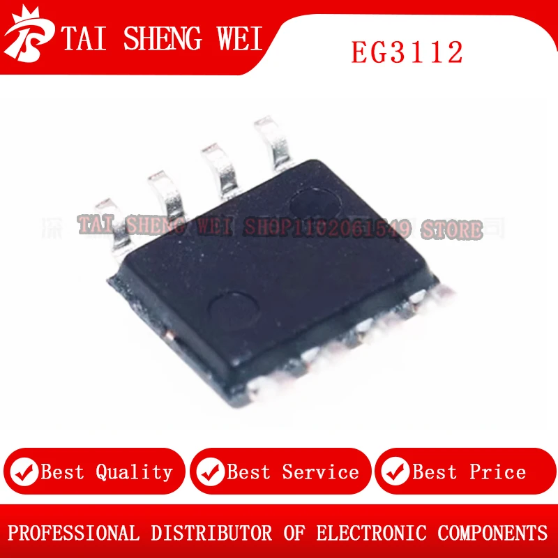 

5pcs of brand new original EG3112 SMD SOP-8 high power MOS tube 3112 IGBT tube gate driver IC