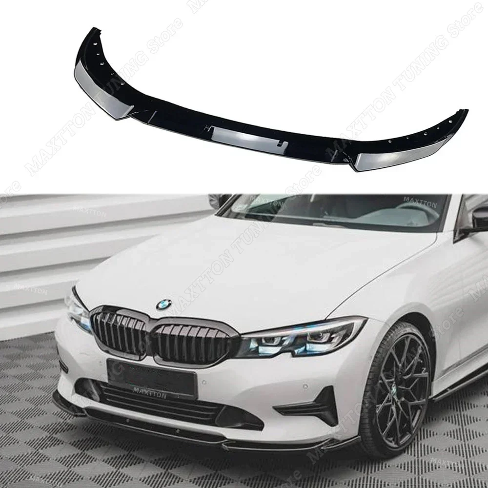 

Front Splitter V.2 For BMW 3 Series G20 G21 Pre-Lci 3Pcs Maxton Style Bumper Lip Spoiler Splitter Diffuser 2018-2022 Tuning