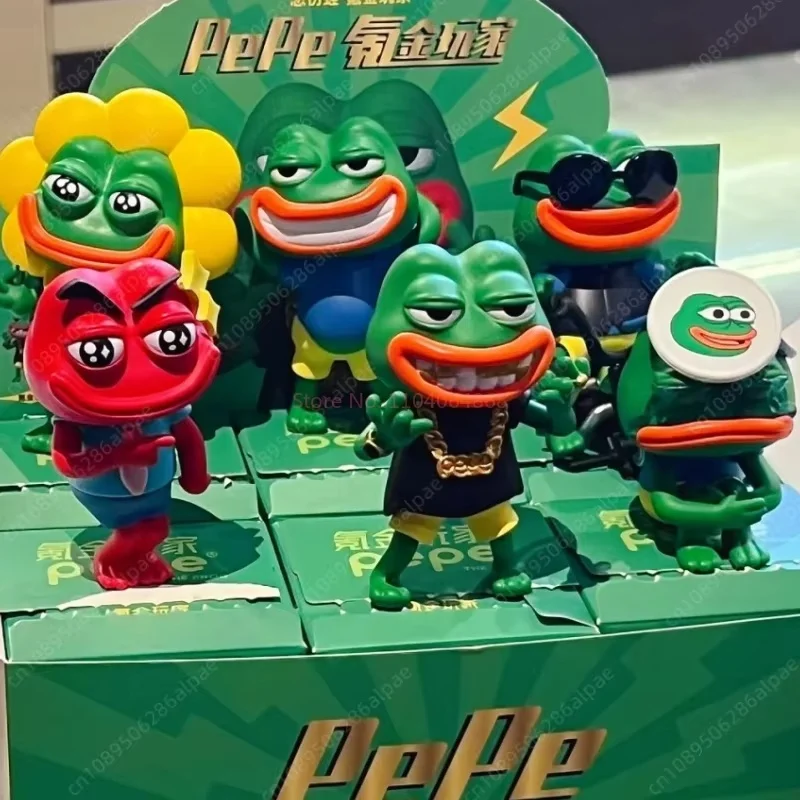 В наличии слепые коробки Sadness Frogs Spending Gold Player Series Pepe Lonely Фигурки Модные игрушки Рождественские подарки