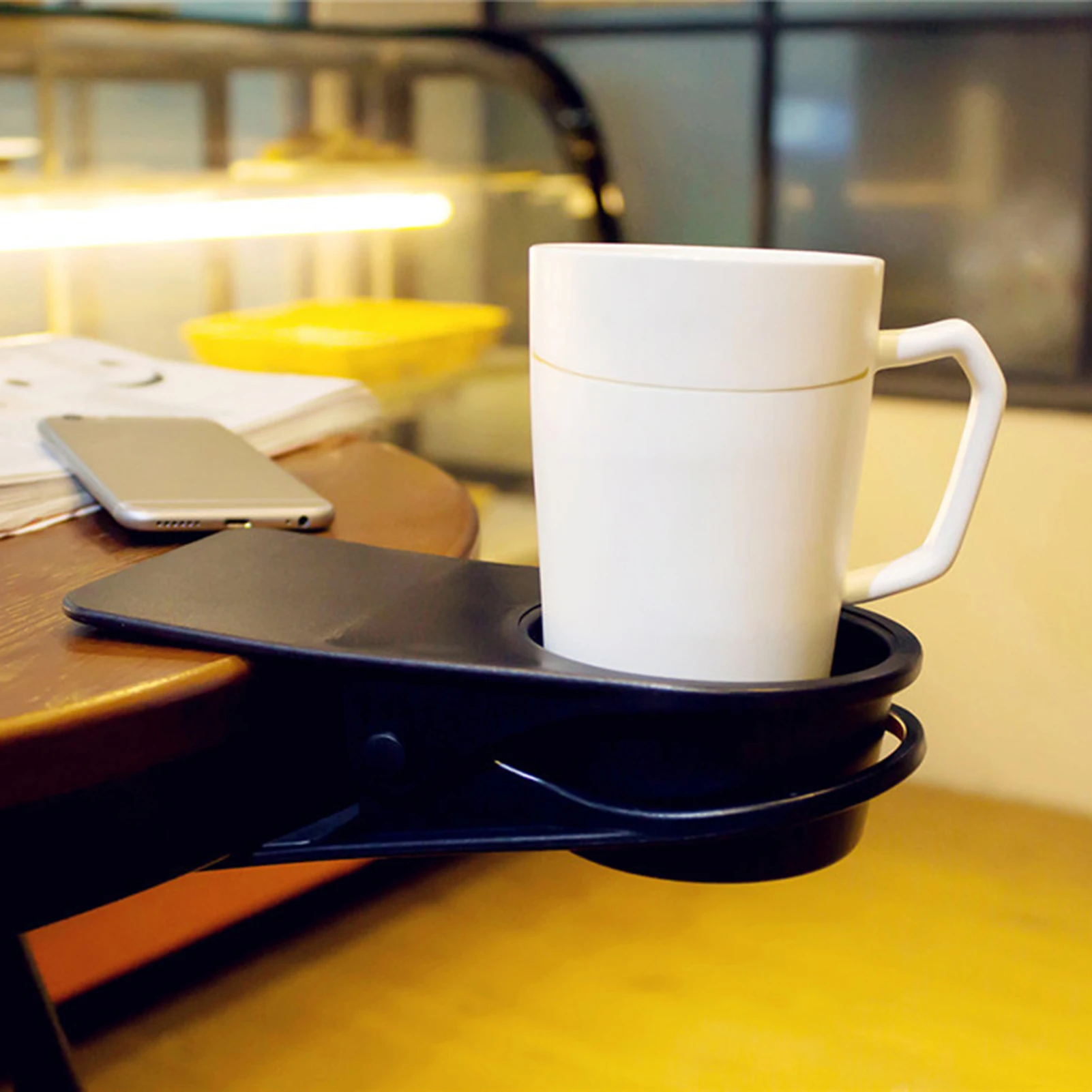 

Большой пластиковый органайзер для стаканов, многофункциональная подставка для хранения на столе, прочный, экологически чистый материал, пять цветов